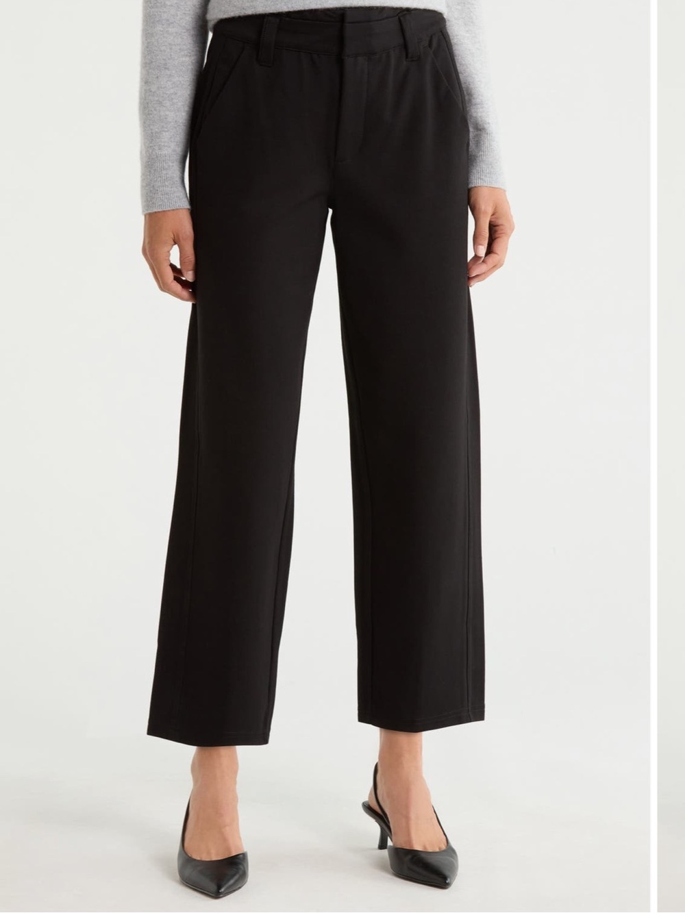 Wit & Wisdom Ab-Solution Skyrise Trousers NWT Charcoal Indigo Plaid